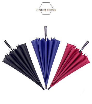 Fiberglass Frame 16 Bone Straight Advertising Golf Umbrella for Business Hotel Gift