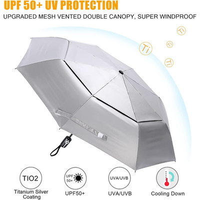 Double Breathable Triple Folding Umbrella End Advertising Gift with Polyester Fabric