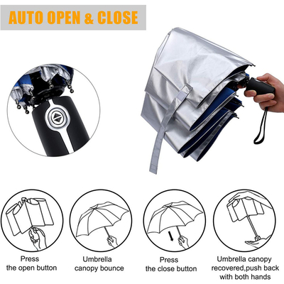 Double Breathable Triple Folding Umbrella End Advertising Gift with Polyester Fabric