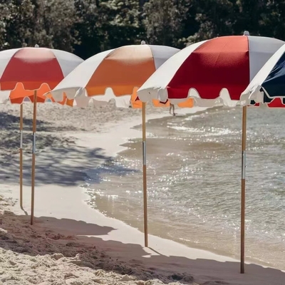 Outdoor Auto 1.8 M Sun Protection Beach Umbrella for Garden Occasion Customized Design