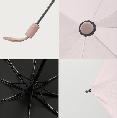 95cm Open Diameter Pink Umbrella Perfect Gift for Women in Rainy Season