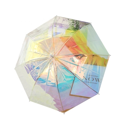 Craftsman Design Glitter Effect Magic Change Color Reflective Multicolor POE Umbrella