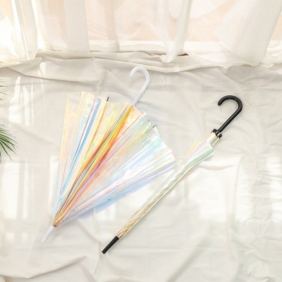 Craftsman Design Glitter Effect Magic Change Color Reflective Multicolor POE Umbrella