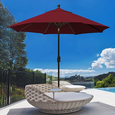 Custom Logo Print Umbrella Factor Fashion Patio Umbrella with Tassels and Sunshade