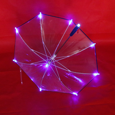 LED Children Umbrella with Custom Logo Printing on POE Fabric Bright and Eye-catching