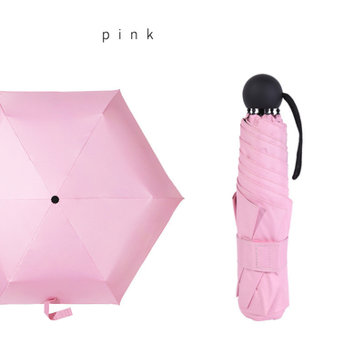 Pongee Panel Triple Fold Umbrella for Sun Protection and Advertising Customization