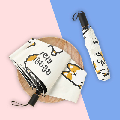 Female Folding Advertising Gift for All in 1 Function and Metal Shaft UV Protection