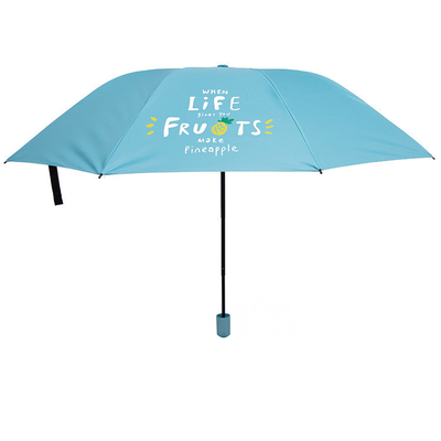 21Inches*8k Sun Umbrella Three Folding Creative Cartoon Vinyl Gift Umbrella Free Shipping