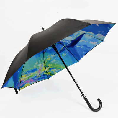 Manual Control Custom Company Logo Umbrella for Digital Printing on the Golf Course