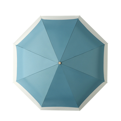 Customized Color Automatic 3 Folding Umbrella with Self-Opening and Closing Mechanism