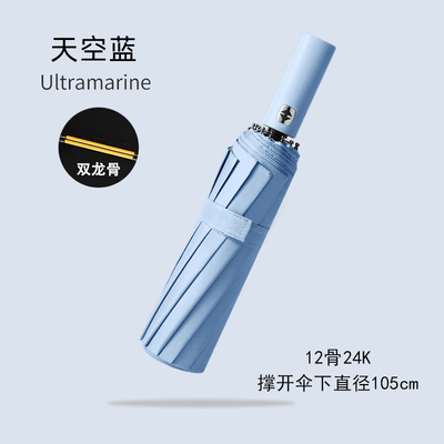 Customize Your Sun Protection with Folding 24 Bone Umbrella and Automatic Function