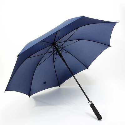 Customized Black and White Golf Umbrella with 120cm Open Diameter