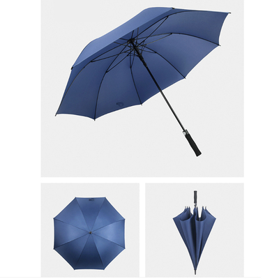 Customized Black and White Golf Umbrella with 120cm Open Diameter