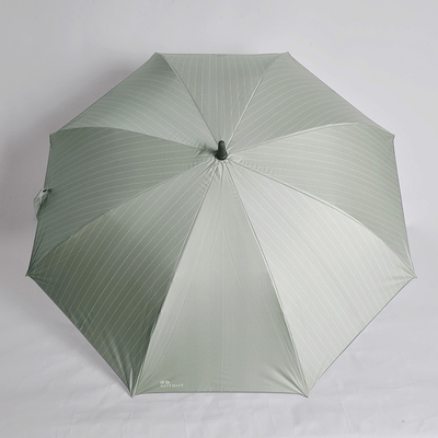 Titanium Silver Sunshade LED Business Golf Automatic Umbrella 27&quot;*8k Fiberglass Frame