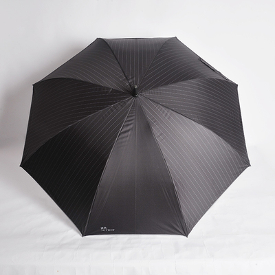Titanium Silver Sunshade LED Business Golf Automatic Umbrella 27&quot;*8k Fiberglass Frame