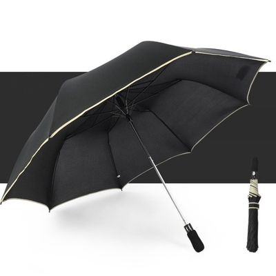 Back to School Stylish 2fold Fiberglass Umbrella for Business Men Color Changing Frame