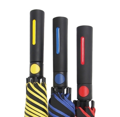 Logo Printed Auto Open Golf Umbrella with Pongee Panel Material and All in 1 Function
