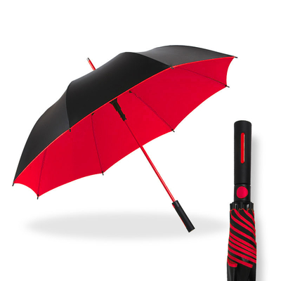 Logo Printed Auto Open Golf Umbrella with Pongee Panel Material and All in 1 Function