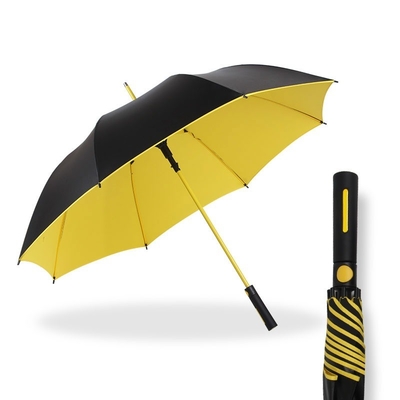 Logo Printed Auto Open Golf Umbrella with Pongee Panel Material and All in 1 Function