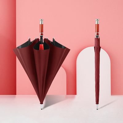 Customized Open Auto Big Windproof Lotus Frame Golf Umbrella for Business Rolls-Royce