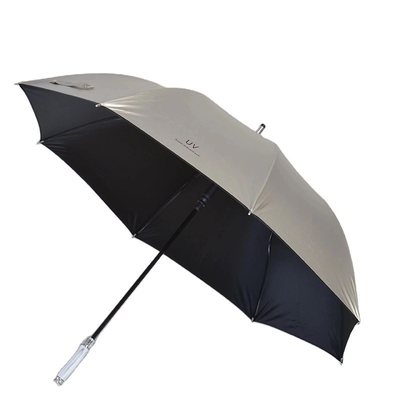 Semi-automatic 27inch 8k Golf Umbrella for Rain Waterproof Titanium Silver Umbrella