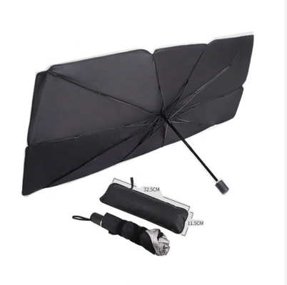 Steel Shaft Car Sunshade for Front Windshield and Sun Protection 140cm Open Diameter