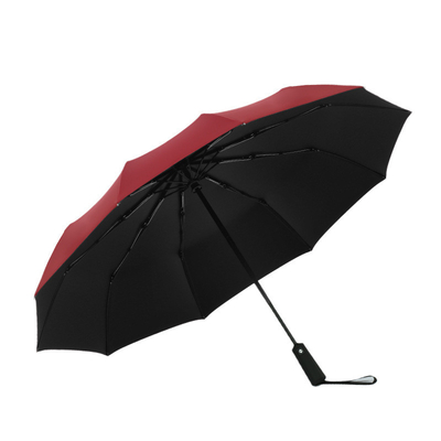 190T Pongee Fabric Clear Umbrella with 10 Bone Automatic Folding and Vinyl Sunshade