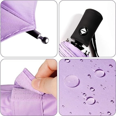 Umbrella Product 3 Folding 210T Polyester with ABS Plastic Handle and Waterproof Design