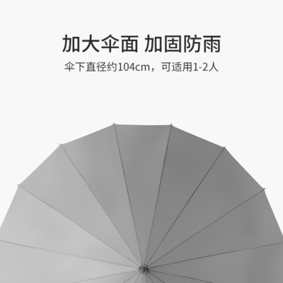 190T Pongee/Polyester/Nylon Umbrella Long Handle Windproof with Customized Logo Printed