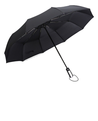 Custom Logo Dark Red Triple Fold Umbrella for Advertising or Gifts All in 1 Function