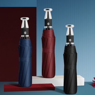 Custom Logo Strong Frame Automatic Folding Umbrellas for Rain and Sun Protection