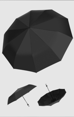 Custom Logo Strong Frame Automatic Folding Umbrellas for Rain and Sun Protection