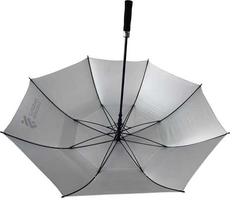 Extra large 30inch straight golf umbrella with windproof design and 210T Pongee fabric