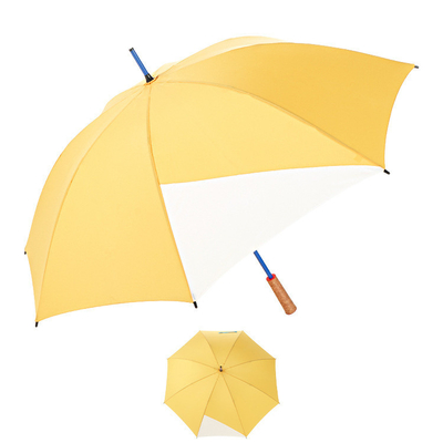 Dual Used Windproof Umbrella with Metal Shaft and Customized Logo Printed Cork Handle