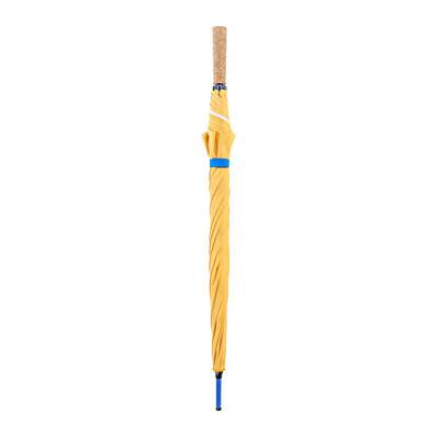 Dual Used Windproof Umbrella with Metal Shaft and Customized Logo Printed Cork Handle