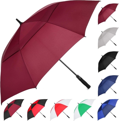 Double Layer Golf Umbrella with Auto Open Hand Close and Personalized Pattern Printing