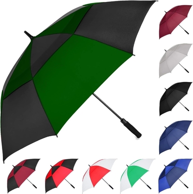 Double Layer Golf Umbrella with Auto Open Hand Close and Personalized Pattern Printing