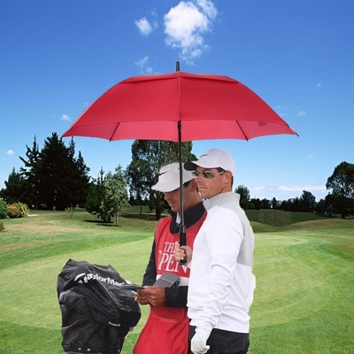 Double Layer Golf Umbrella with Auto Open Hand Close and Personalized Pattern Printing