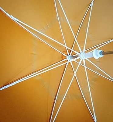 Kids' Blue Windproof and Rainproof Reflective Umbrella Straight Design Fiberglass Ribs