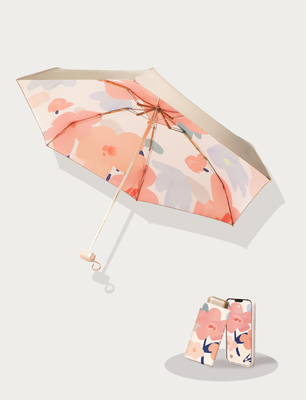 Mini Titanium Umbrella All in 1 Function 6 Panels Pocket 5 Folding UV Coated Supply