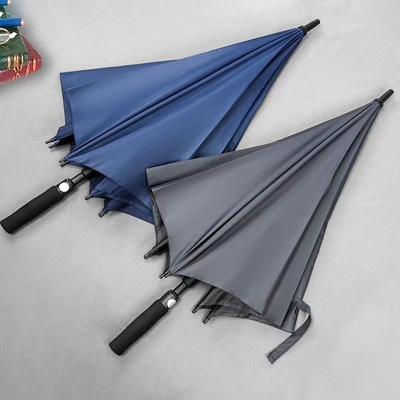 Customized Logo Printed Large Windproof Light Luxury Business Umbrella with EVA Handle