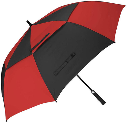 190T Pongee Fabric Double Layer Golf Umbrella for Big and Long Coverage on Rainy Days