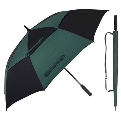 190T Pongee Fabric Double Layer Golf Umbrella for Big and Long Coverage on Rainy Days