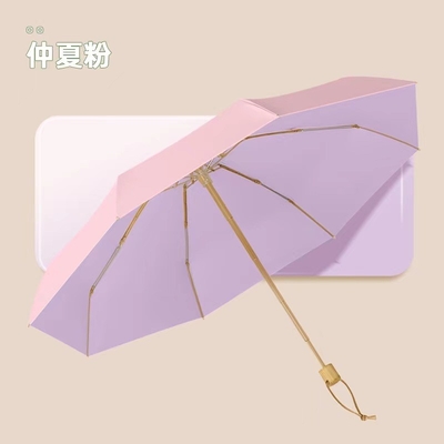 Adults' Colorful Ultra Light Pocket Umbrella with Custom Logo Printed and Steel Frame