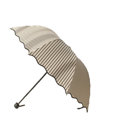 Agile Supply Chain Windproof UV Block 3Fold Compact Umbrella Customized Logo Printed