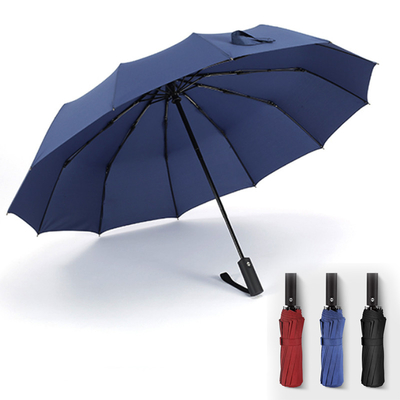 Custom Logo Printed Three-folding Umbrella with Unique Design and 105cm Open Diameter