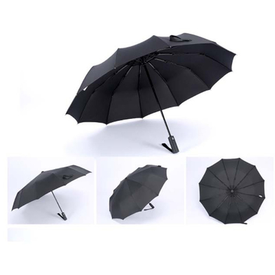 Custom Logo Printed Three-folding Umbrella with Unique Design and 105cm Open Diameter