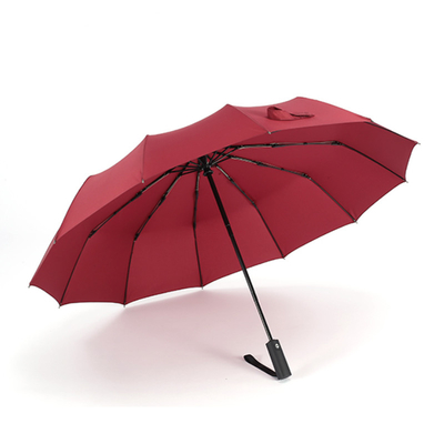 Custom Logo Printed Three-folding Umbrella with Unique Design and 105cm Open Diameter