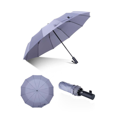 Custom Logo Printed Three-folding Umbrella with Unique Design and 105cm Open Diameter