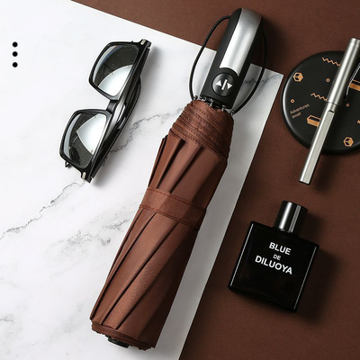 Custom Logo Printed Triple Fold Automatic Umbrella Anti UV Waterproof Customized Color